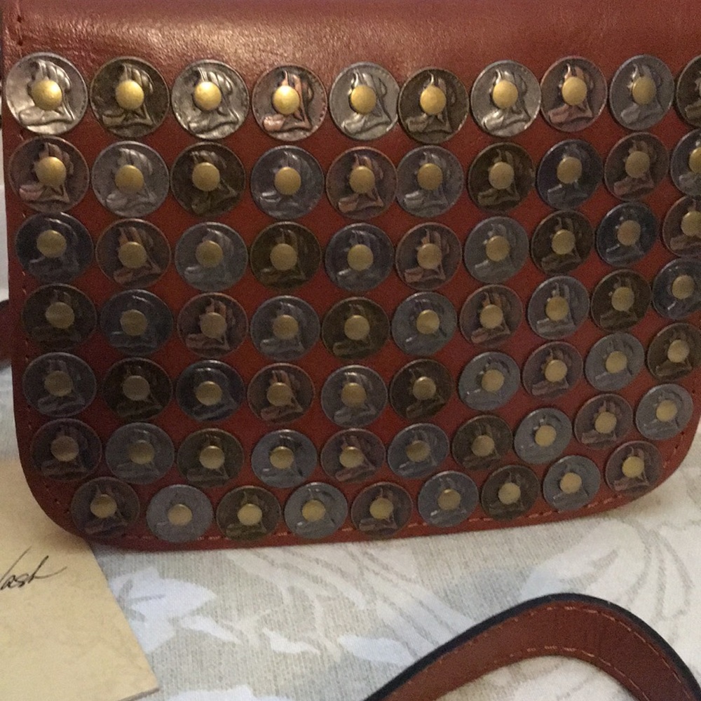 Patricia Nash Coin Rivoli Tan Crossbody - Picture 2 of 8